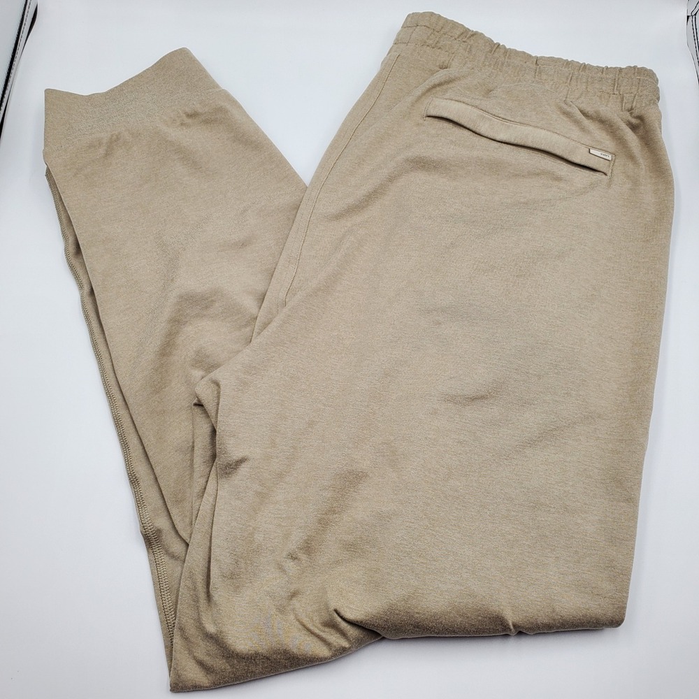 Vuori Ponto Performance Jogger Mens XXL Khaki Tan Heathered DreamKnit V438